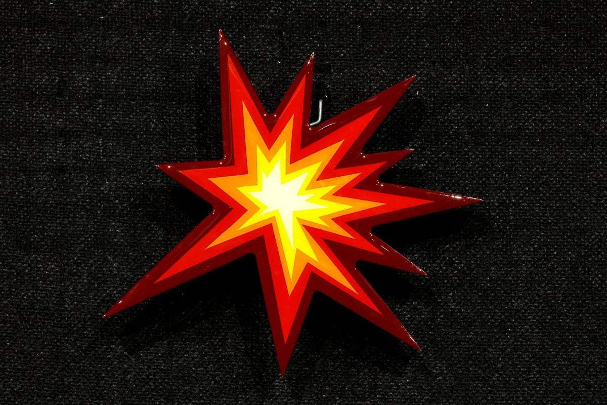 Little Miss Sunshine Pink Bow Geometric - Mini Two Part Wall Sculpture - Original SOLD by artist Lhouette - Wyecliffe Galleries