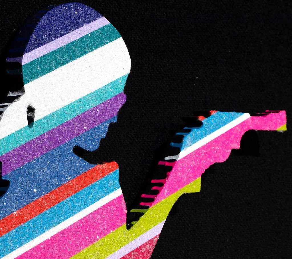 Little Miss Sunshine Sculpture IV (Diamond Dust) - Original Wall Sculpture - SOLD by artist Lhouette - Wyecliffe Galleries