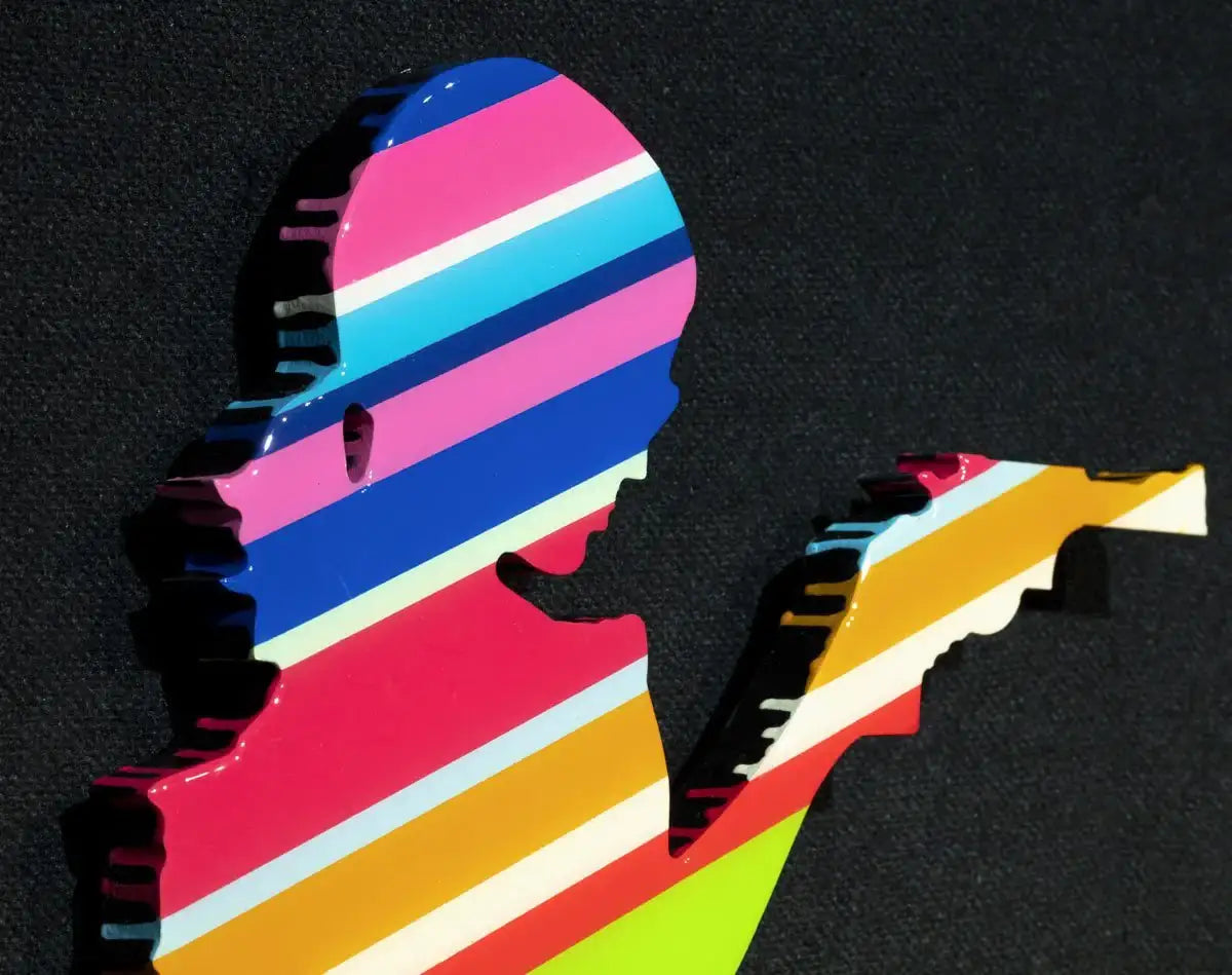 Little Miss Sunshine Sculpture (Gloss Resin) - Original Wall Sculpture - SOLD by artist Lhouette - Wyecliffe Galleries