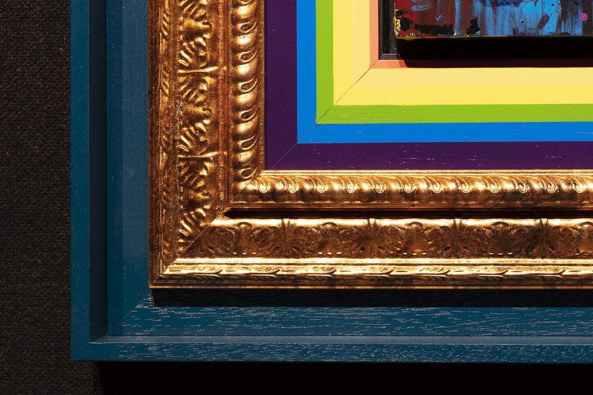 Little Miss Sunshine XL Mixer Signal Blue - Original - SOLD by artist Lhouette - Wyecliffe Galleries