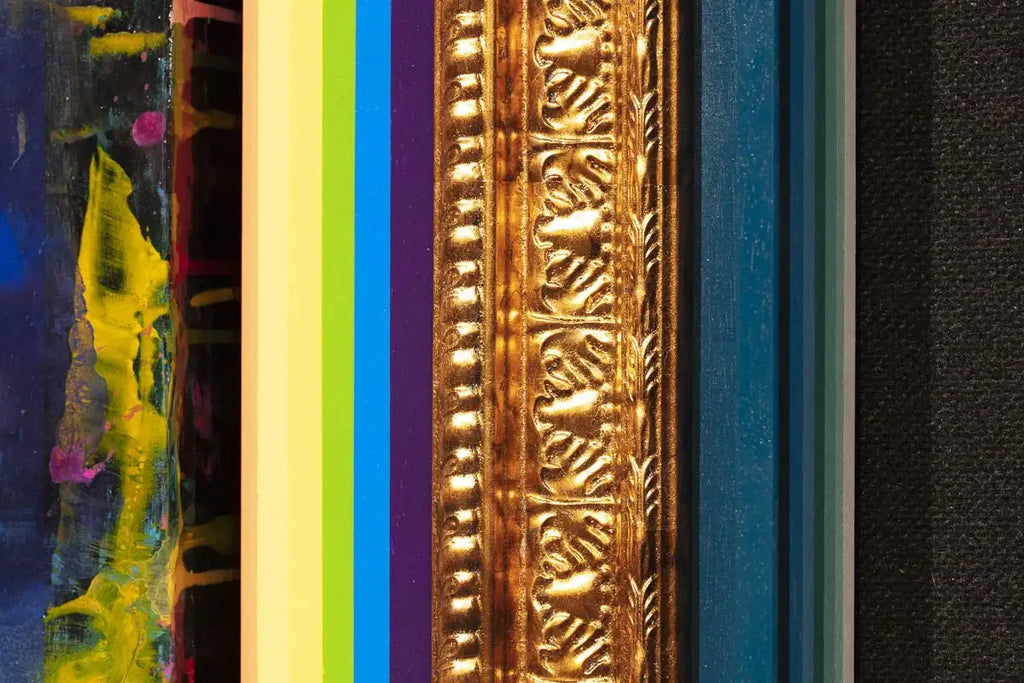 Little Miss Sunshine XL Mixer Signal Blue - Original - SOLD by artist Lhouette - Wyecliffe Galleries