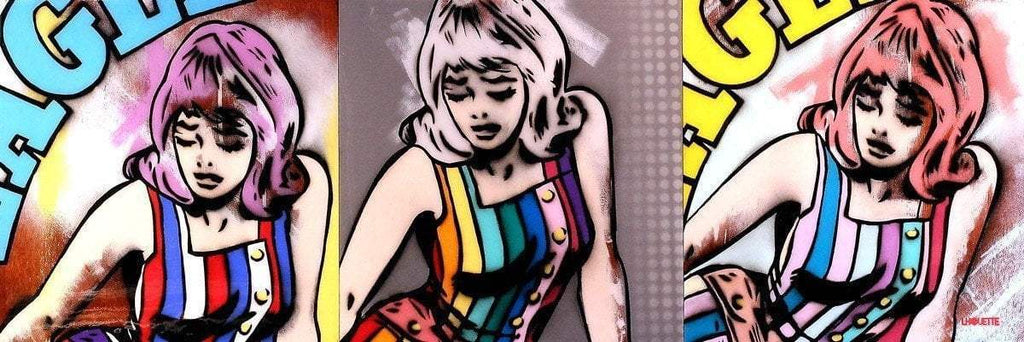 London Girl - Original - SOLD by artist Lhouette - Wyecliffe Galleries