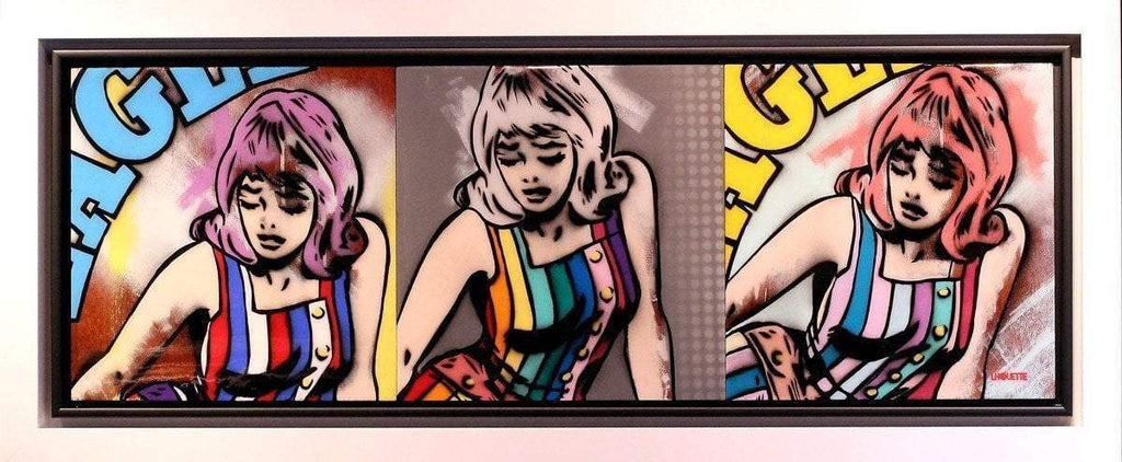 London Girl - Original - SOLD by artist Lhouette - Wyecliffe Galleries