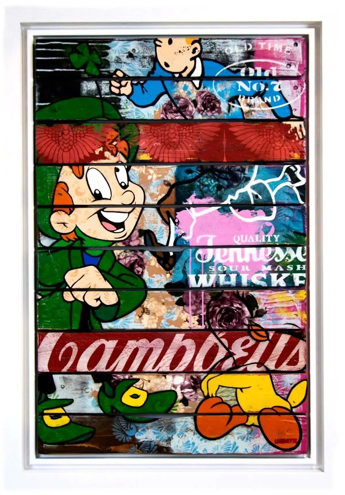 Lucky Charms Pallet - Original - SOLD by artist LHouette - Wyecliffe Galleries