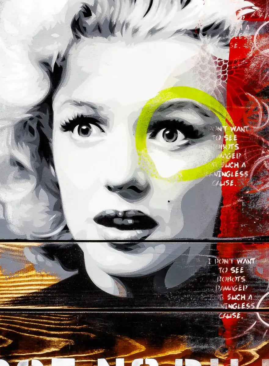 Marilyn - Post No Bills - Original - SOLD by artist Lhouette - Wyecliffe Galleries