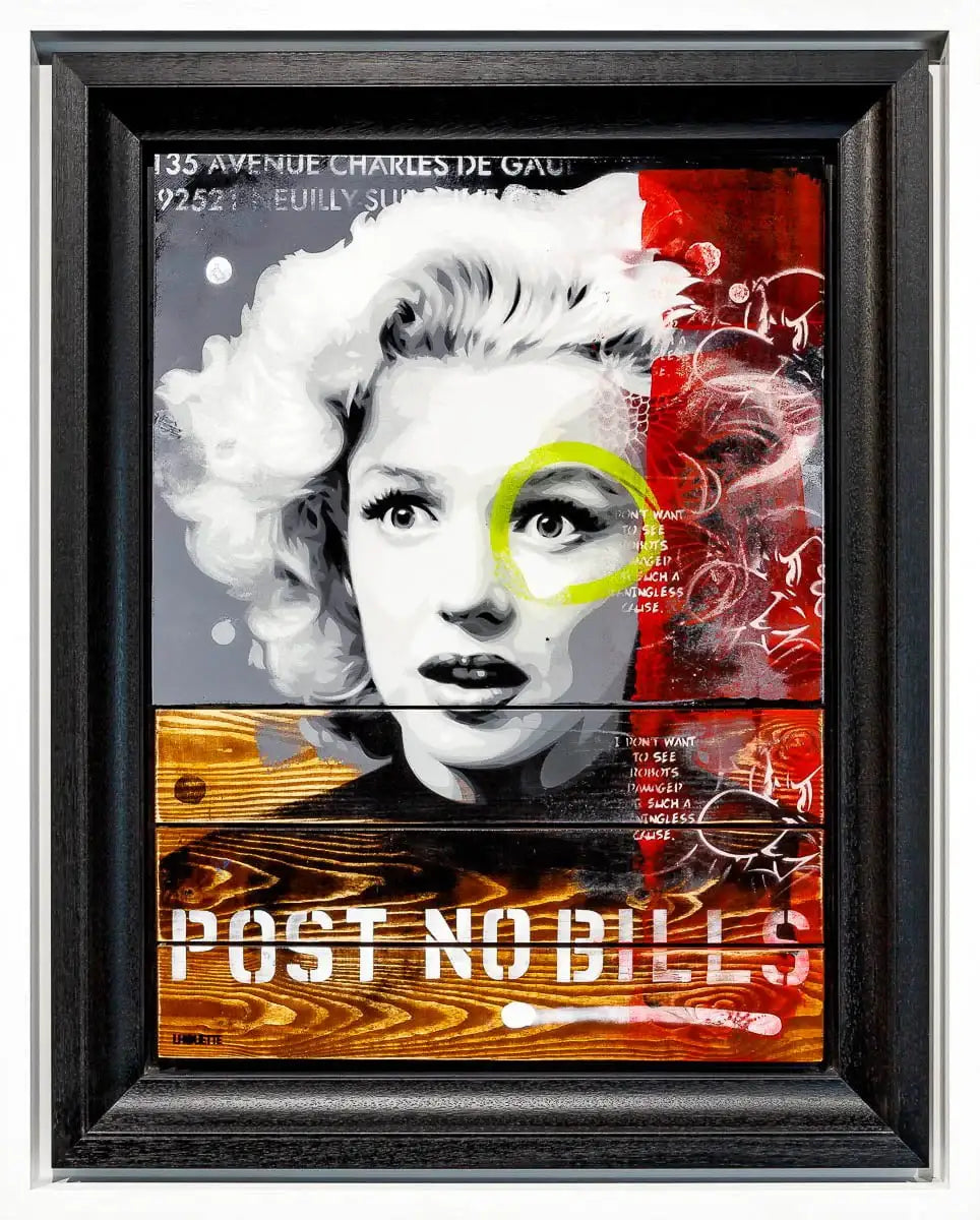 Marilyn - Post No Bills - Original - SOLD by artist Lhouette - Wyecliffe Galleries