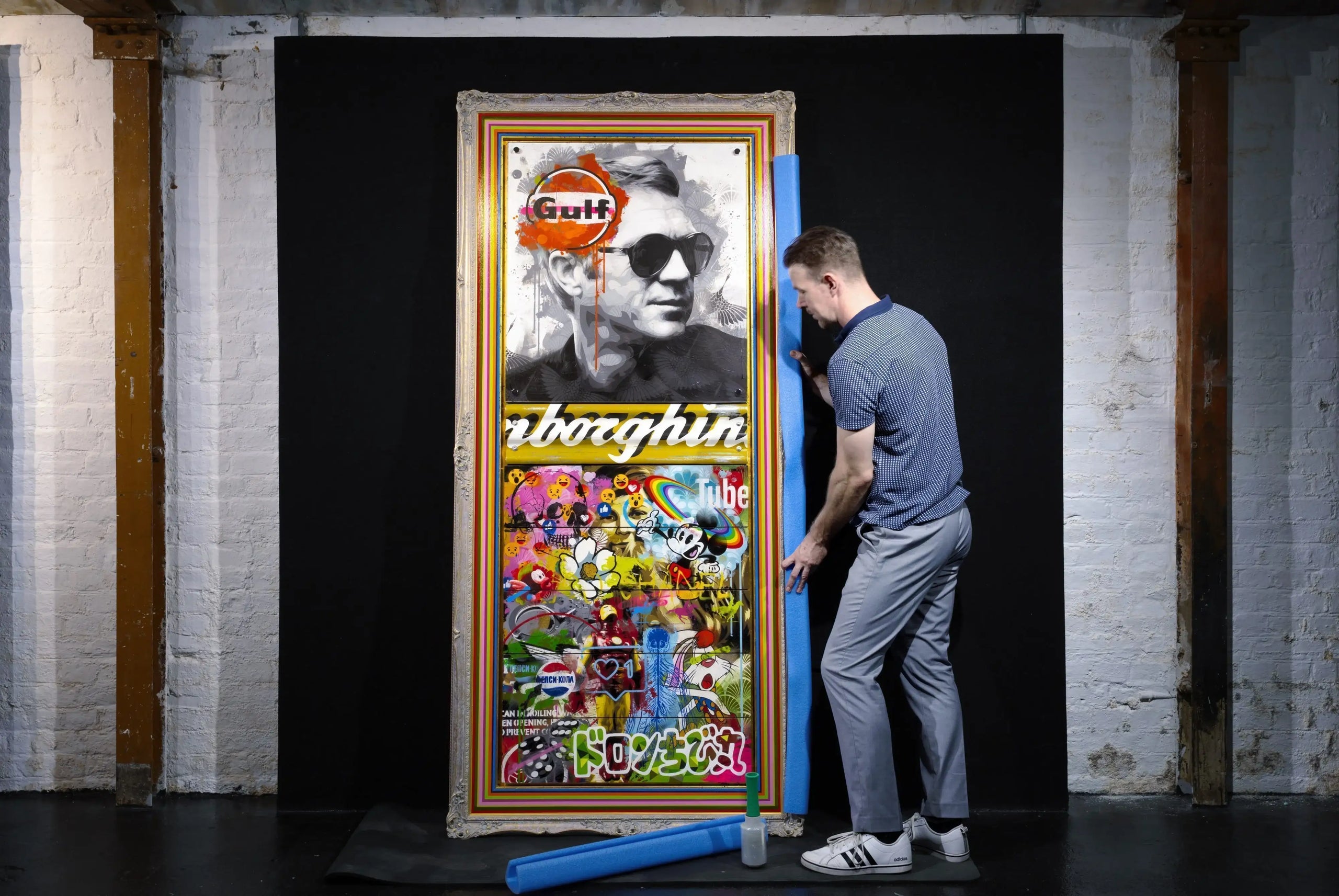 Mass McQueen - Chanel Blue - Boutique Edition - SOLD by artist Lhouette - Wyecliffe Galleries