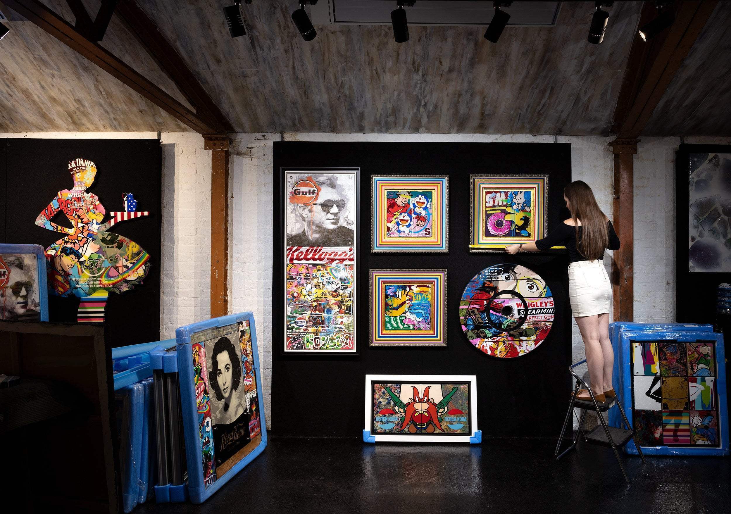 Mass McQueen - Coca Cola Blue- Boutique Edition - SOLD by artist Lhouette - Wyecliffe Galleries