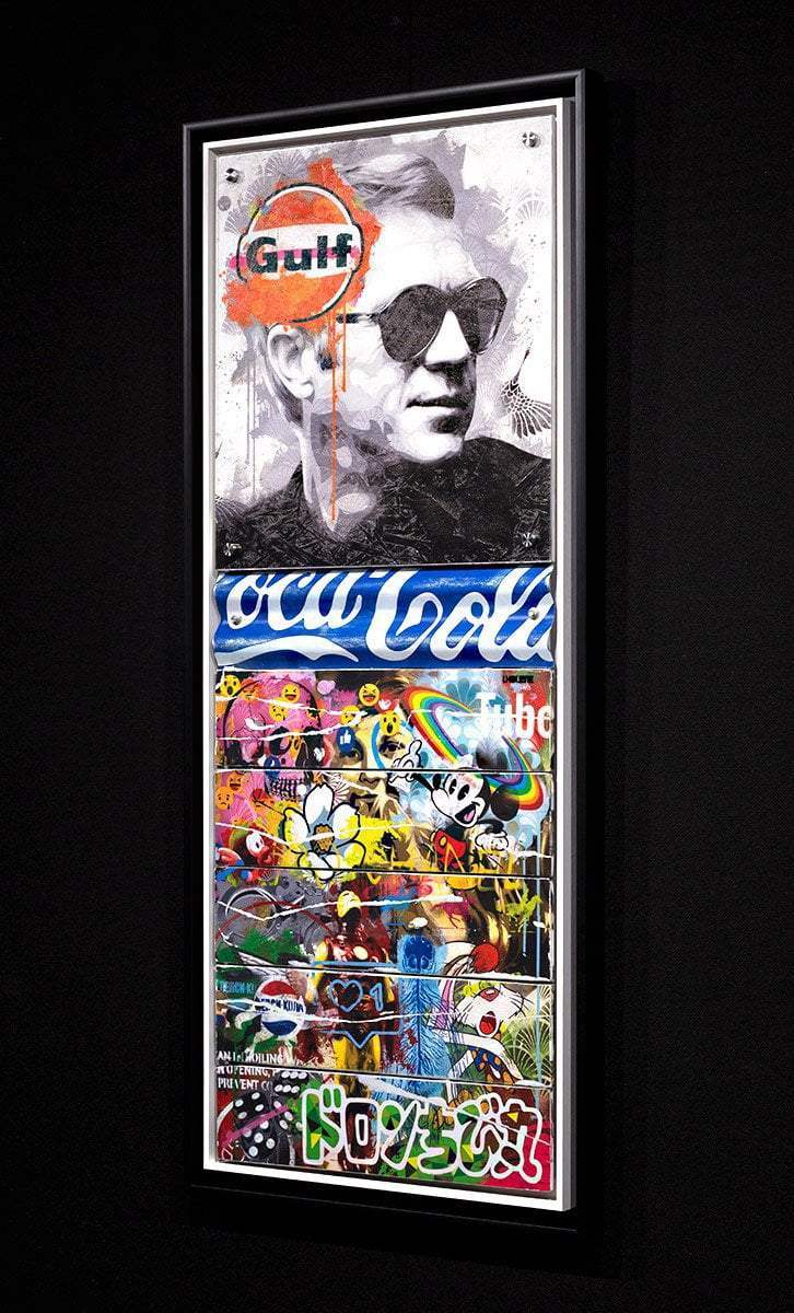 Mass McQueen - Coca Cola Blue- Boutique Edition - SOLD by artist Lhouette - Wyecliffe Galleries