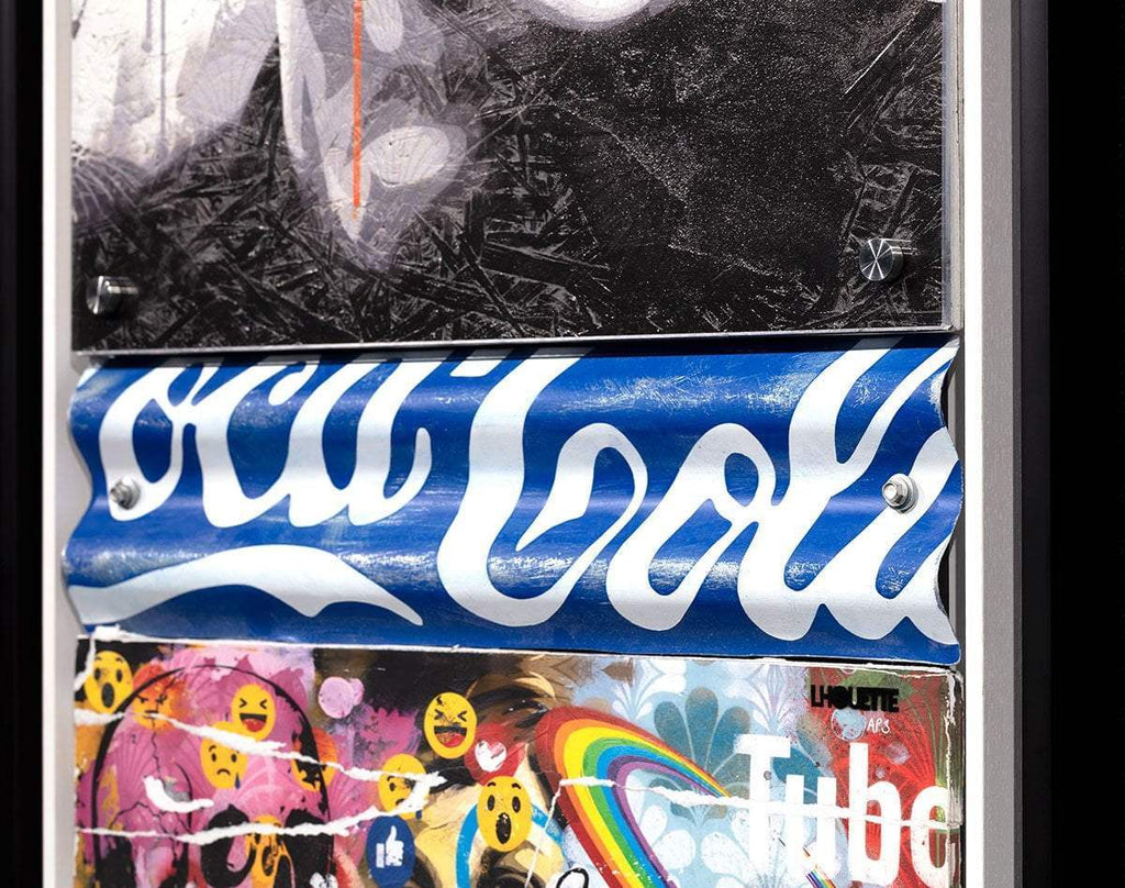 Mass McQueen - Coca Cola Blue- Boutique Edition - SOLD by artist Lhouette - Wyecliffe Galleries