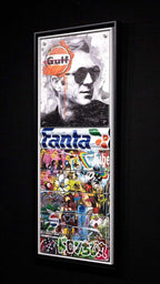 Mass McQueen - Fanta Blue - Boutique Edition - SOLD by artist Lhouette - Wyecliffe Galleries