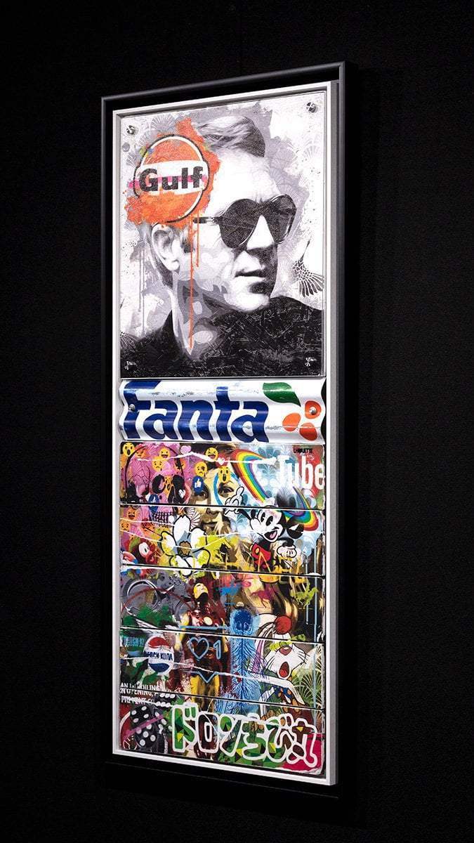 Mass McQueen - Fanta Blue - Boutique Edition - SOLD by artist Lhouette - Wyecliffe Galleries