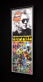 Mass McQueen - Ferrari Yellow - Boutique Edition - SOLD by artist Lhouette - Wyecliffe Galleries