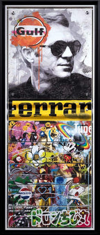 Mass McQueen - Ferrari Yellow - Boutique Edition - SOLD by artist Lhouette - Wyecliffe Galleries