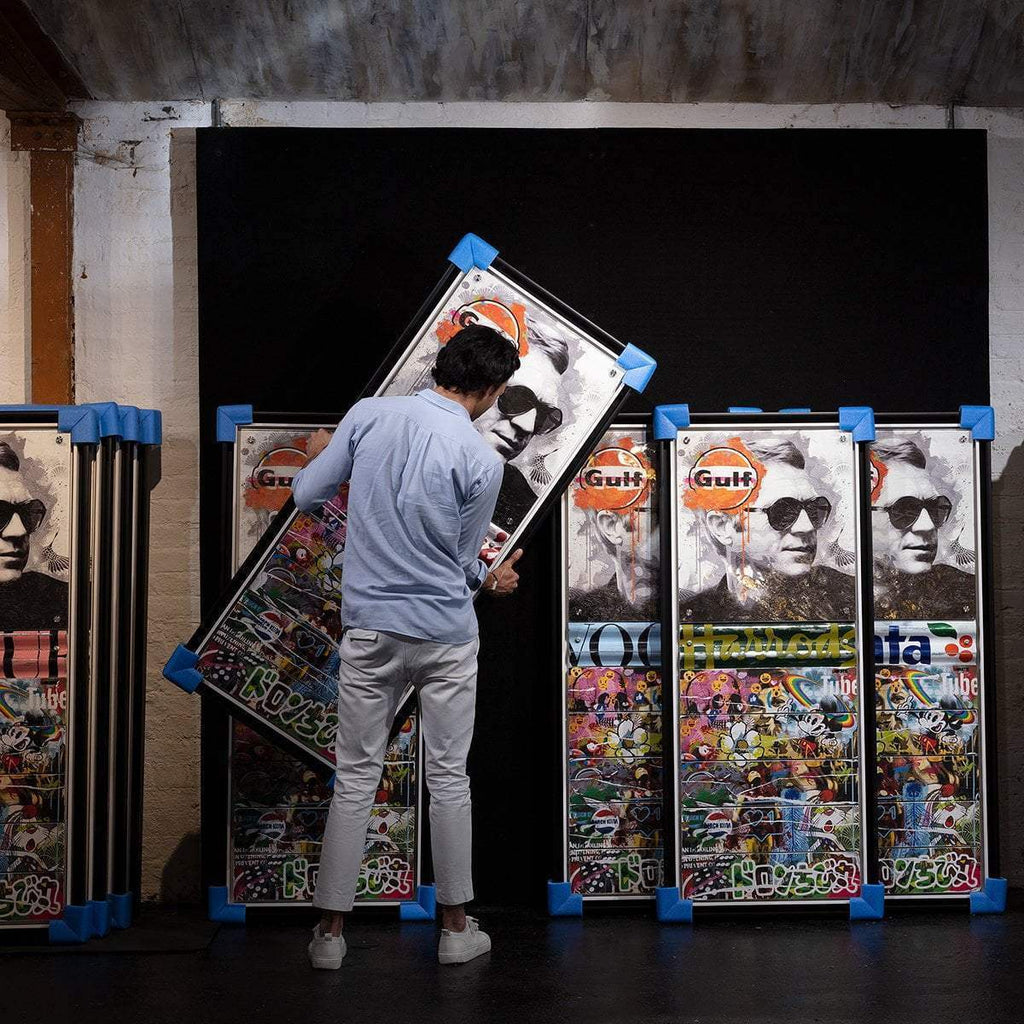 Mass McQueen - Harrods Green - Boutique Edition - SOLD by artist Lhouette - Wyecliffe Galleries