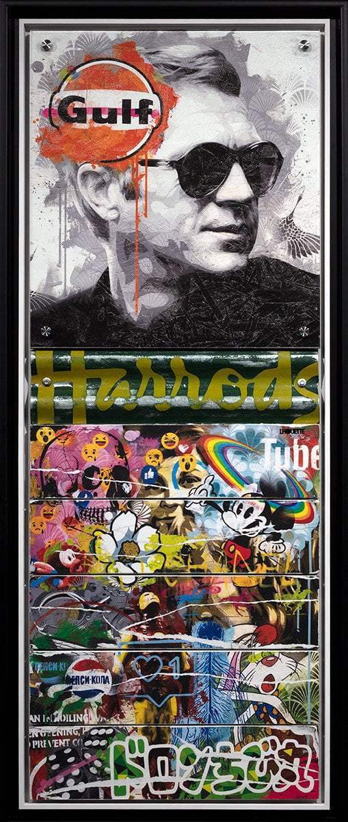 Mass McQueen - Harrods Green - Boutique Edition - SOLD by artist Lhouette - Wyecliffe Galleries