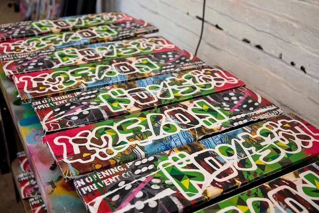 Mass McQueen - Skittles Yellow- Boutique Edition - SOLD by artist Lhouette - Wyecliffe Galleries