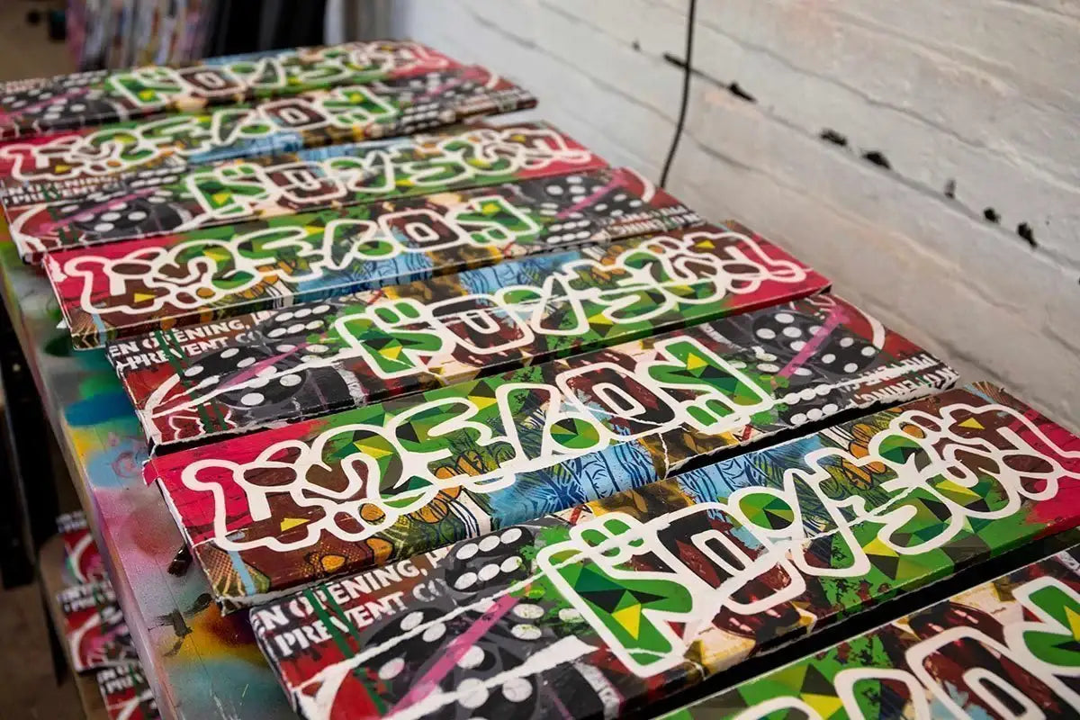 Mass McQueen - Skittles Yellow- Boutique Edition - SOLD by artist Lhouette - Wyecliffe Galleries