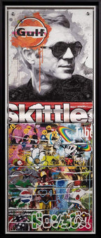 Mass McQueen - Skittles Red - Boutique Edition SOLD by artist Lhouette - Wyecliffe Galleries