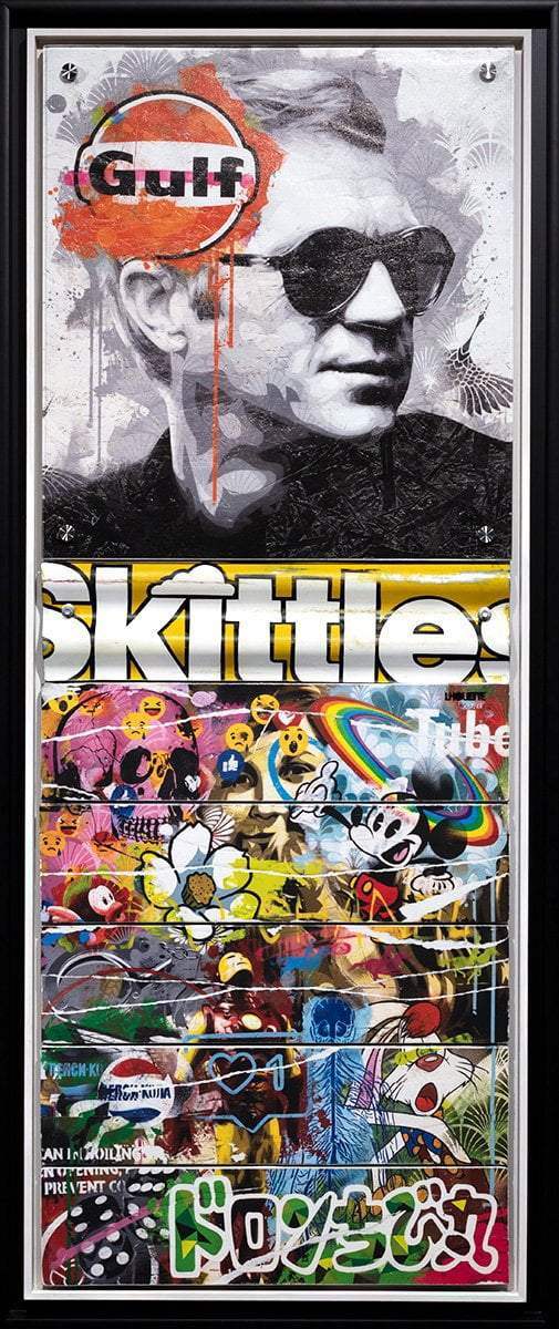 Mass McQueen - Skittles Yellow- Boutique Edition - SOLD by artist Lhouette - Wyecliffe Galleries