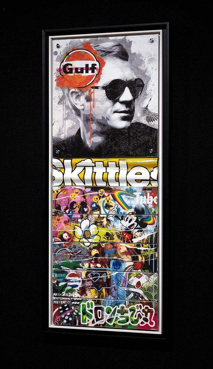 Mass McQueen - Skittles Yellow- Boutique Edition - SOLD by artist Lhouette - Wyecliffe Galleries