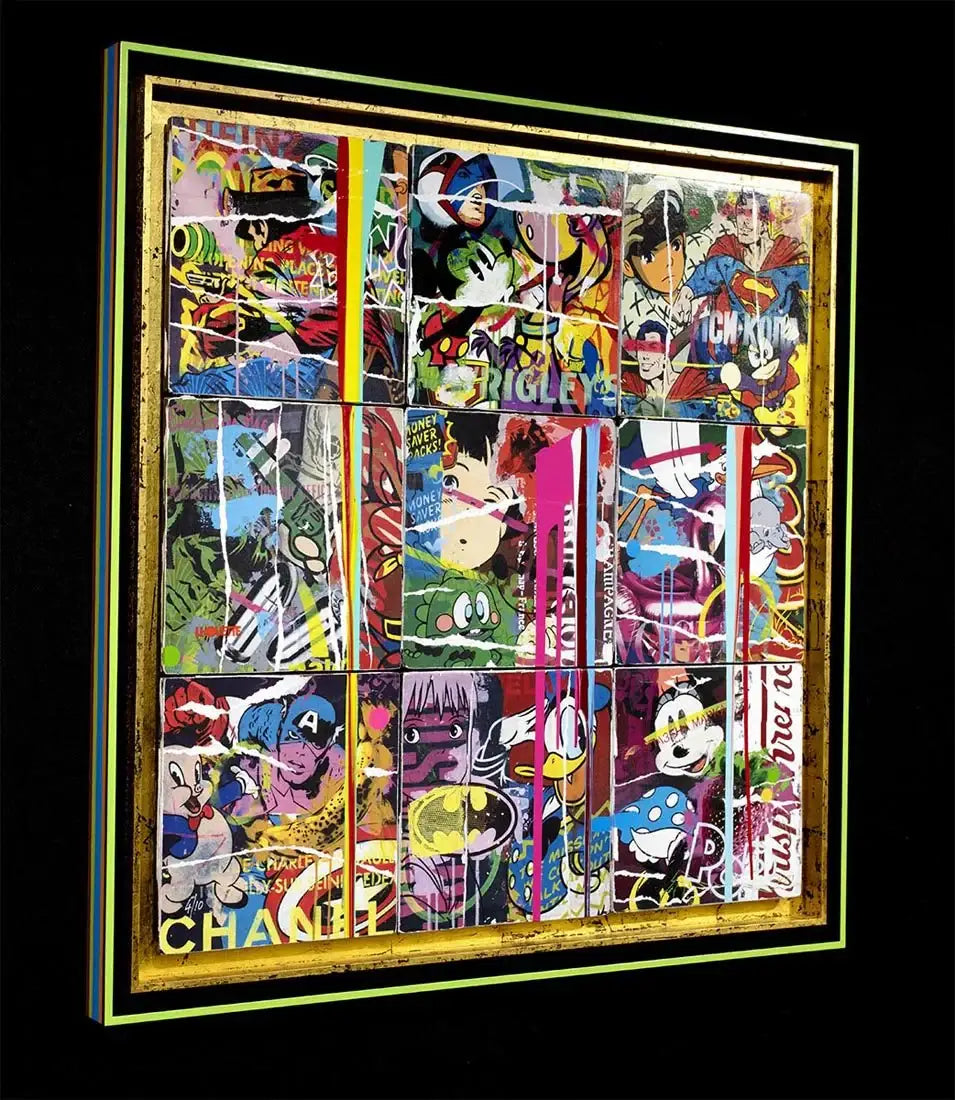 Maximalist Pop Panellists - Boutique Edition 4 - SOLD by artist Lhouette - Wyecliffe Galleries