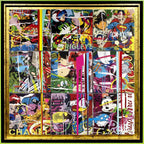 Maximalist Pop Panellists - Boutique Edition 4 - SOLD by artist Lhouette - Wyecliffe Galleries