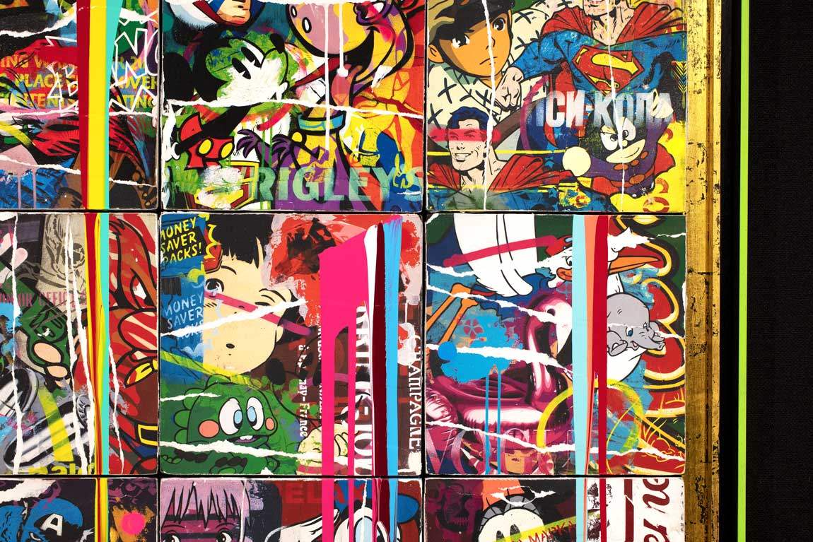 Maximalist Pop Panellists - Boutique Edition 4 - SOLD by artist Lhouette - Wyecliffe Galleries