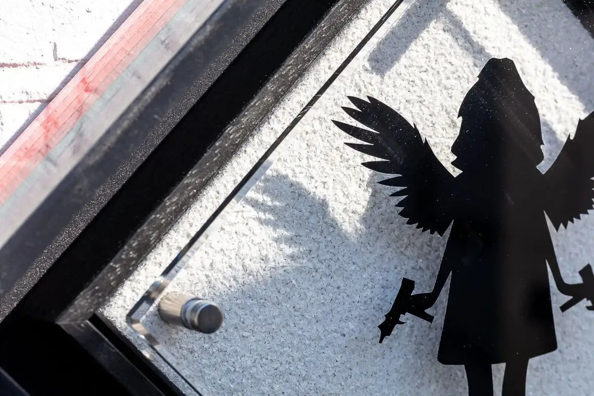 Micro Mixer: Angel With Guns - Diamond Dust - Original - SOLD by artist Lhouette - Wyecliffe Galleries