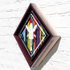 Micro Mixer: Angel With Guns - Paint Pour - Original - SOLD by artist Lhouette - Wyecliffe Galleries