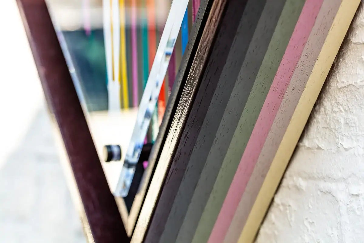 Micro Mixer: Angel With Guns - Paint Pour - Original - SOLD by artist Lhouette - Wyecliffe Galleries