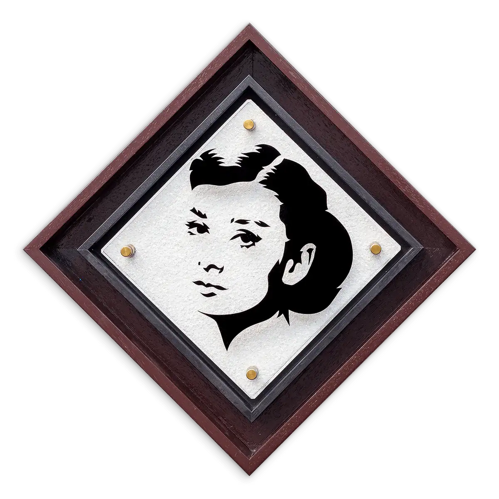 Micro Mixer: Hepburn - Diamond Dust - Original - SOLD by artist Lhouette - Wyecliffe Galleries