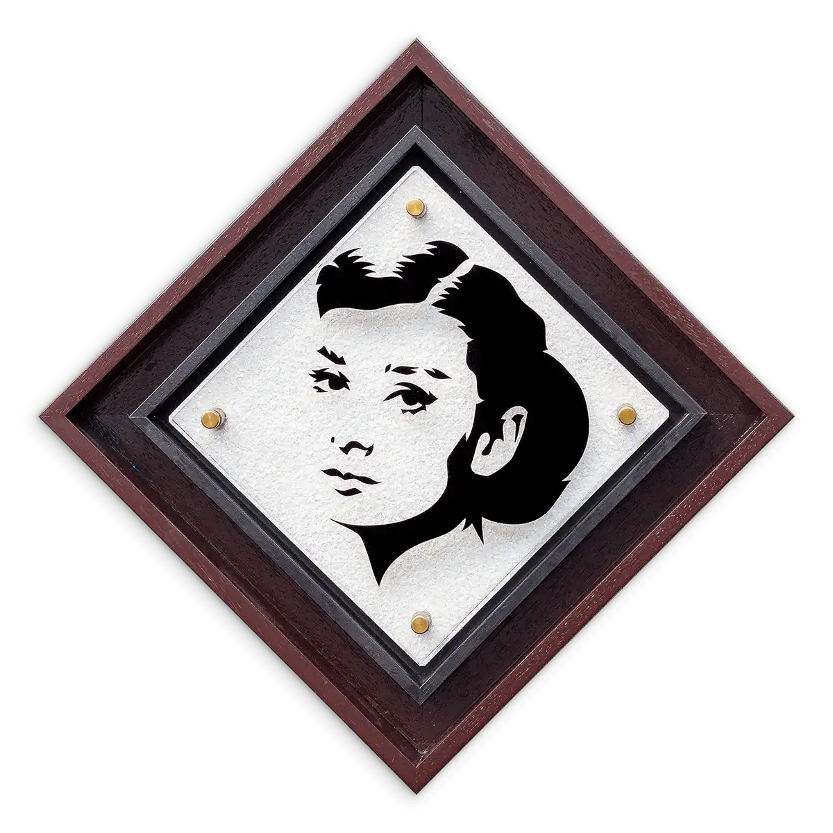 Micro Mixer: Hepburn - Diamond Dust - Original - SOLD by artist Lhouette - Wyecliffe Galleries