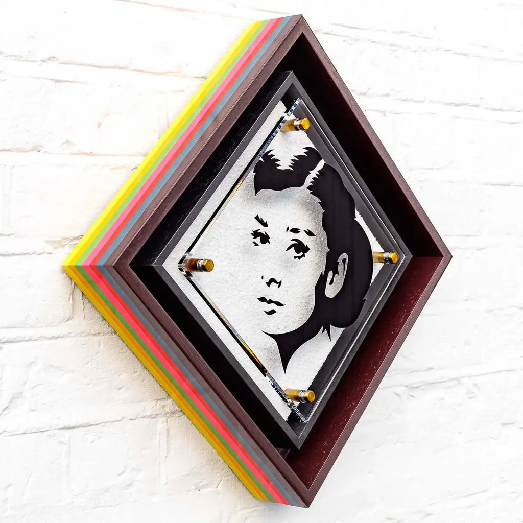 Micro Mixer: Hepburn - Diamond Dust - Original - SOLD by artist Lhouette - Wyecliffe Galleries