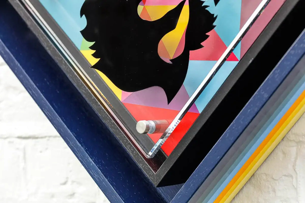 Micro Mixer: Monroe - Geometric - SOLD by artist Lhouette - Wyecliffe Galleries