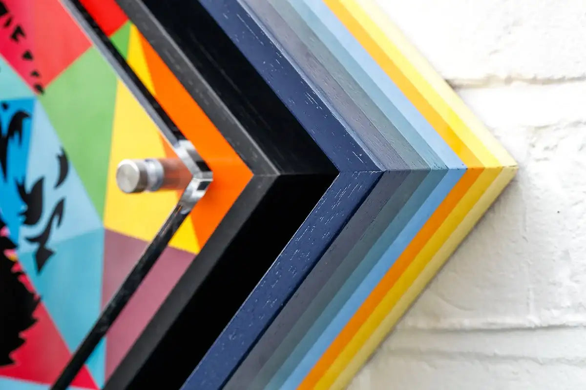 Micro Mixer: Monroe - Geometric - SOLD by artist Lhouette - Wyecliffe Galleries