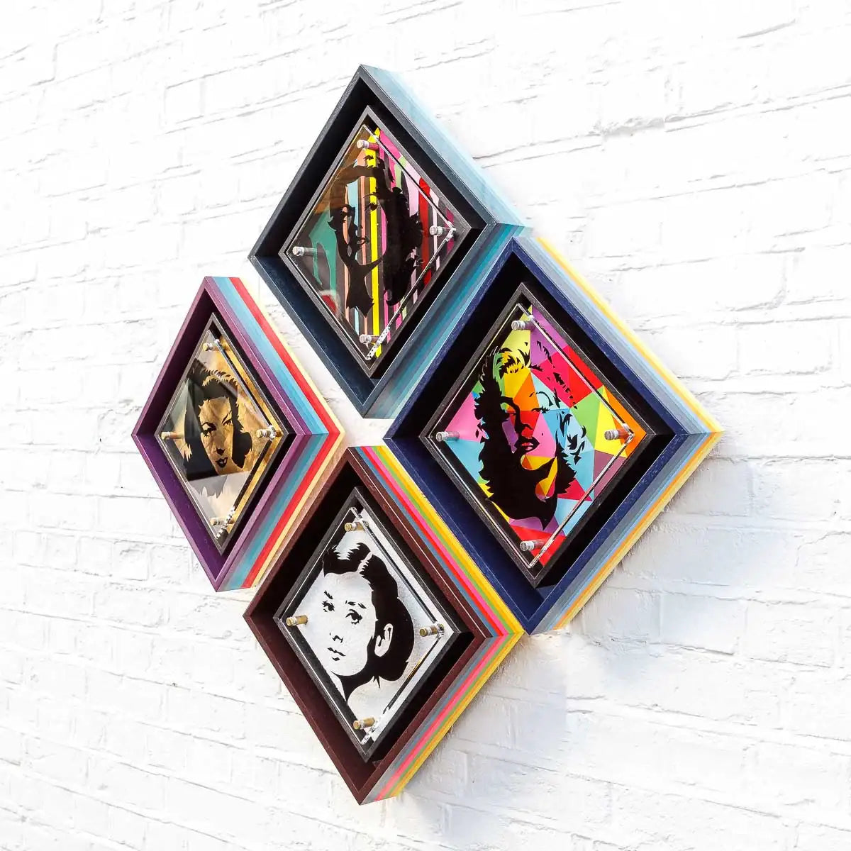 Micro Mixer: Monroe - Geometric - SOLD by artist Lhouette - Wyecliffe Galleries