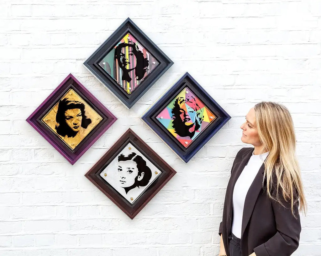 Micro Mixer: Monroe - Geometric - SOLD by artist Lhouette - Wyecliffe Galleries