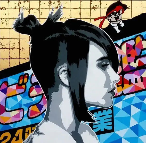 Neo Geisha - SOLD by artist Lhouette - Wyecliffe Galleries