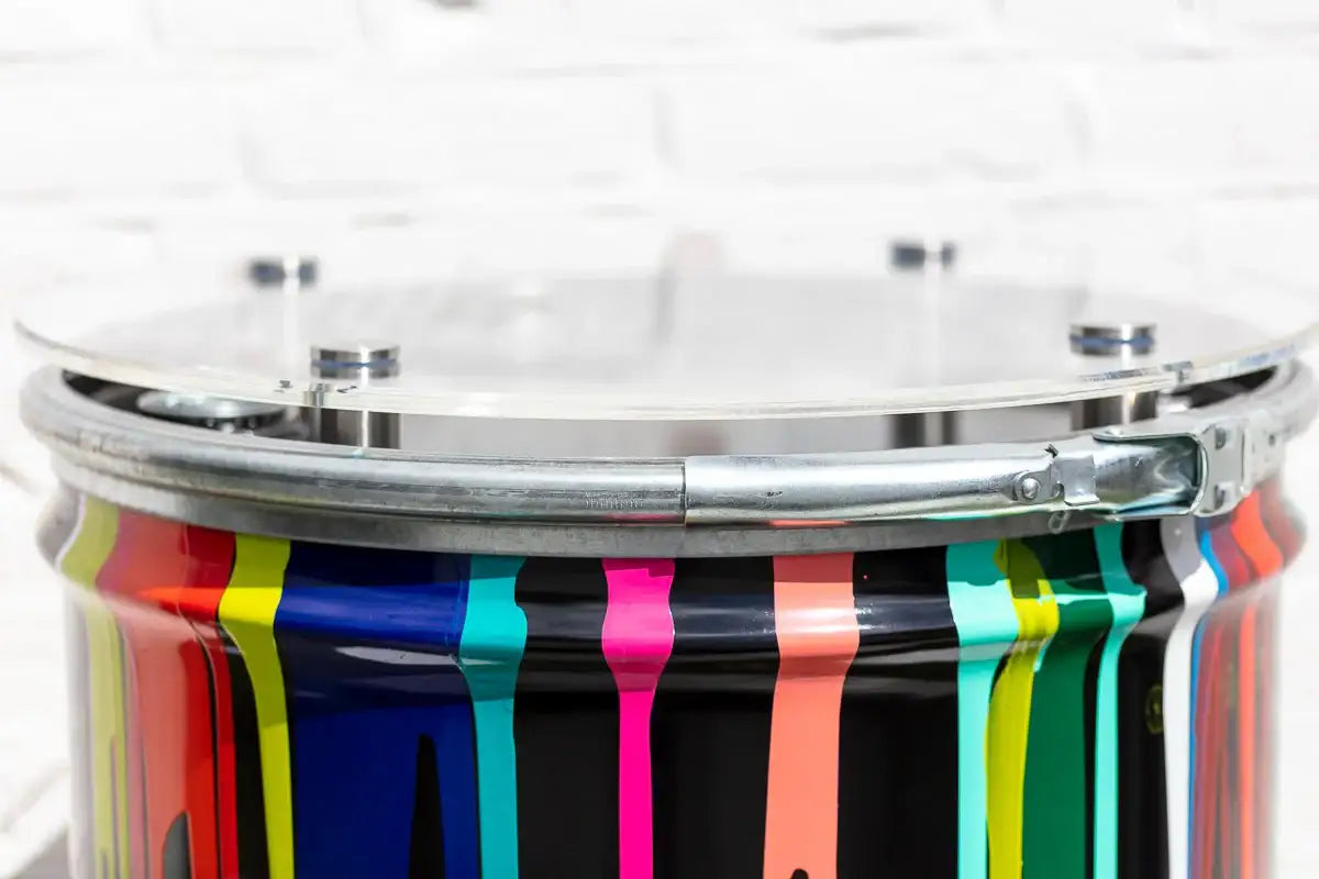 Paint Tin - Original - SOLD by artist Lhouette - Wyecliffe Galleries