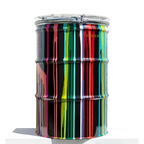 Paint Tin - Original - SOLD by artist Lhouette - Wyecliffe Galleries