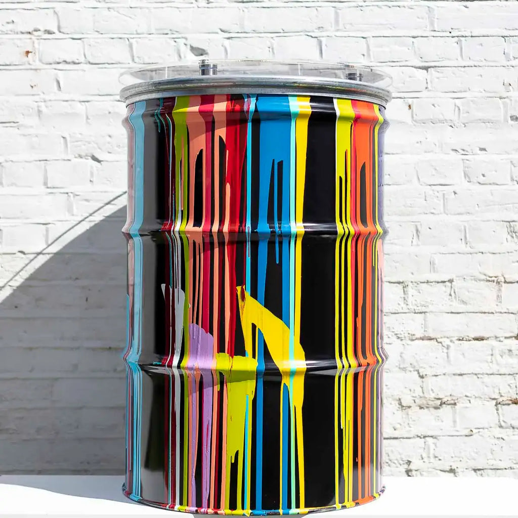 Paint Tin - Original - SOLD by artist Lhouette - Wyecliffe Galleries