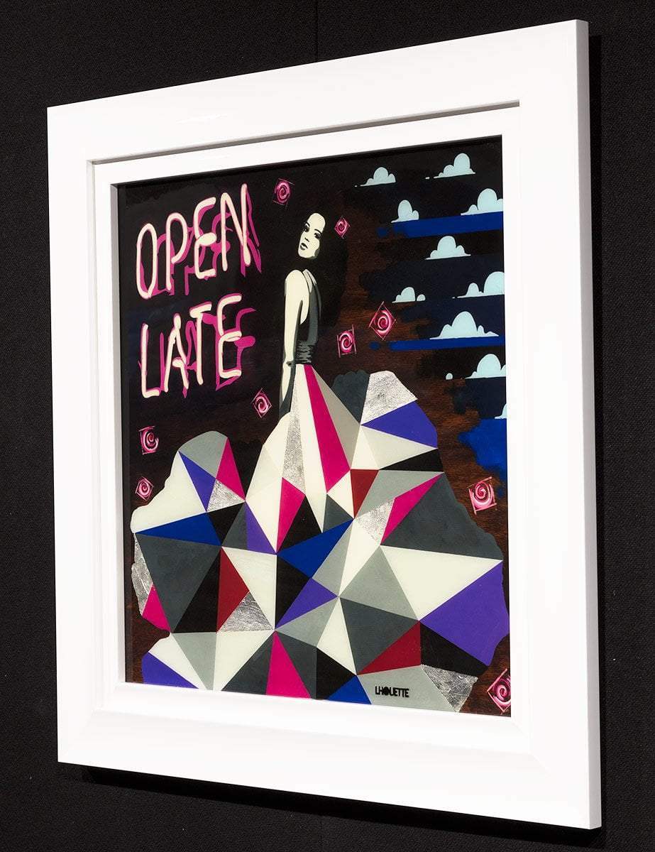 Open Late - Edition - SOLD by artist Lhouette - Wyecliffe Galleries
