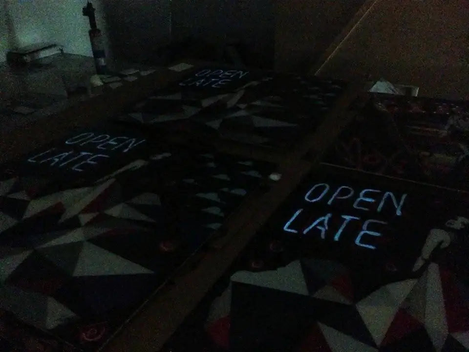 Open Late - Edition - SOLD by artist Lhouette - Wyecliffe Galleries