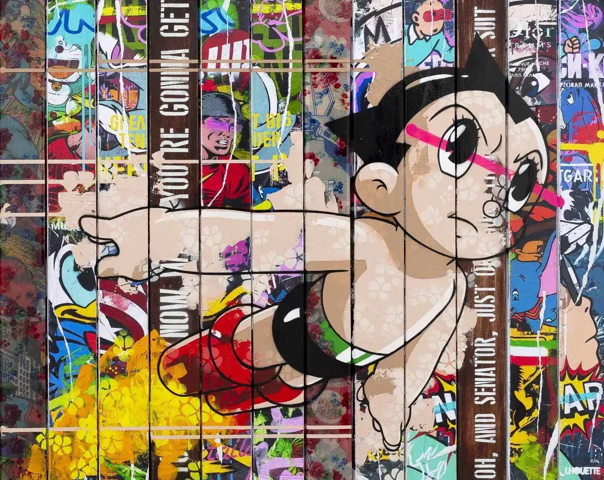 Paint Strippers - Astro Boy Edition - SOLD by artist Lhouette - Wyecliffe Galleries