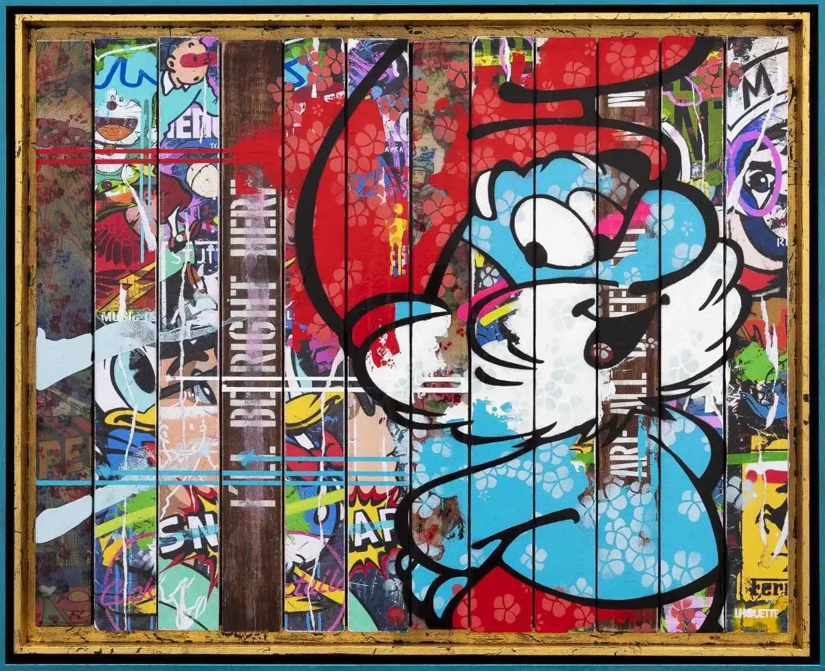 Paint Strippers - Papa Smurf - SOLD by artist Lhouette - Wyecliffe Galleries