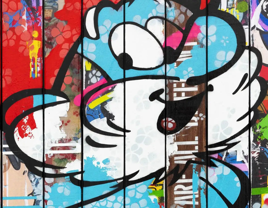 Paint Strippers - Papa Smurf - SOLD by artist Lhouette - Wyecliffe Galleries