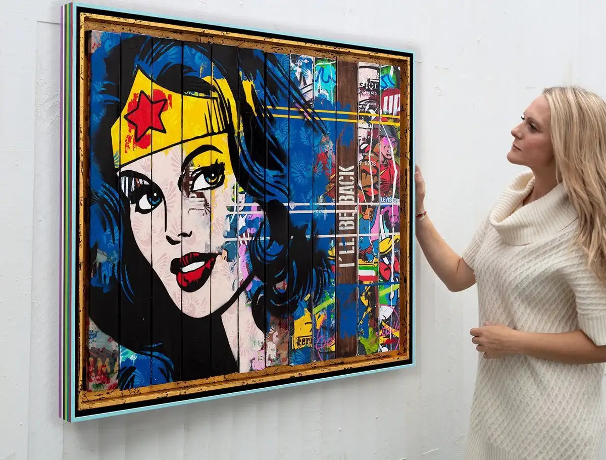 Paint Strippers - Wonder Woman Boutique Edition - SOLD by artist Lhouette - Wyecliffe Galleries