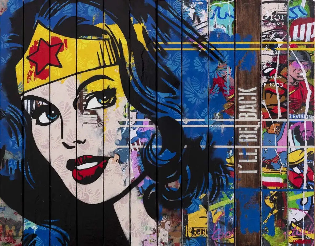 Paint Strippers - Wonder Woman Boutique Edition - SOLD by artist Lhouette - Wyecliffe Galleries