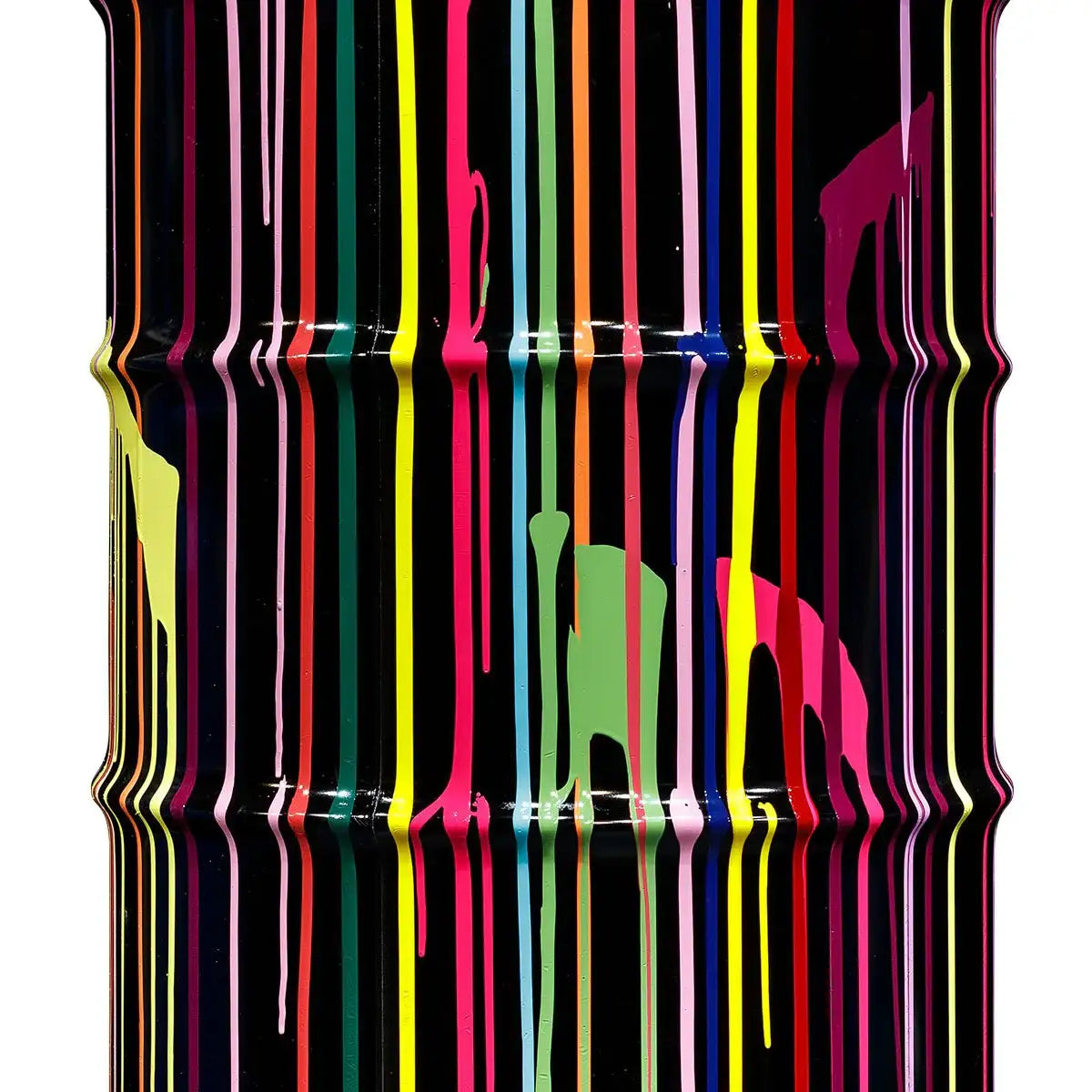 Paint Tin IV - Original Bar Table - SOLD by artist Lhouette - Wyecliffe Galleries